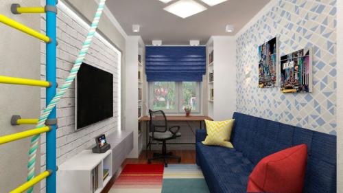 Комната для подростка. Смотрите видео: Дизайн комнаты для подростка в современном стиле