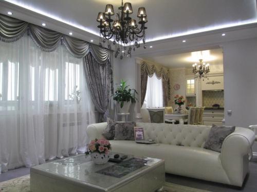 Легкие перегородки между кухней и гостиной. Какую роль выполняет перегородка между гостиной и кухней