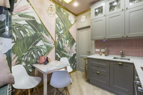 Кухня разделенная на две зоны. Зонирование кухни: 60 удачных примеров в фото 03