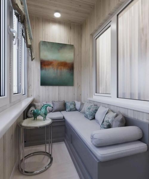 Диван на балкон с ящиком для хранения: как объединить комфорт и функциональность 11