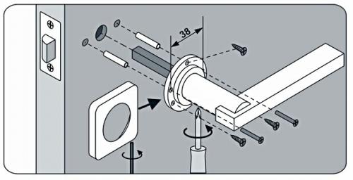 Как поменять ручку в межкомнатной двери. Замена дверной ручки
