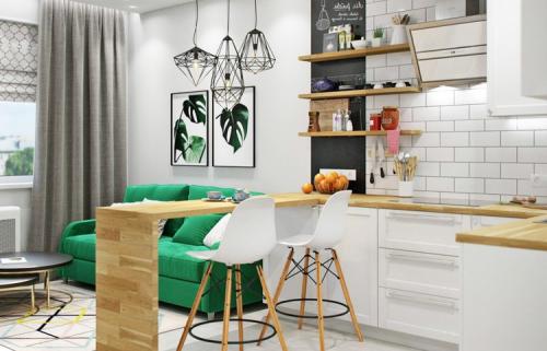 Разделение кухни от гостиной барной стойкой. Как можно разделить кухню и гостиную барной стойкой 21