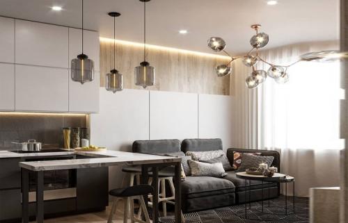 Разделение кухни от гостиной барной стойкой. Как можно разделить кухню и гостиную барной стойкой 23