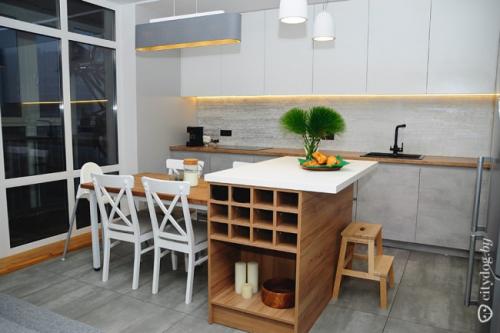 Разделение кухни от гостиной барной стойкой. Как можно разделить кухню и гостиную барной стойкой 09
