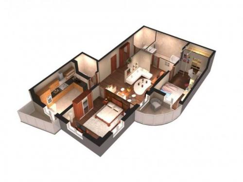 Дизайн 3-комнатной квартиры в светлых тонах. Трехкомнатная квартира: планировка и правильное использование пространства. Выбор материалов отделки, мебели и света (фото + видео)