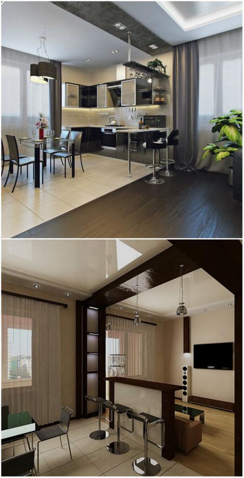 Разделение кухни на зоны. Основные принципы зонирования 03 Разделение кухни на зоны. Основные принципы зонирования 03