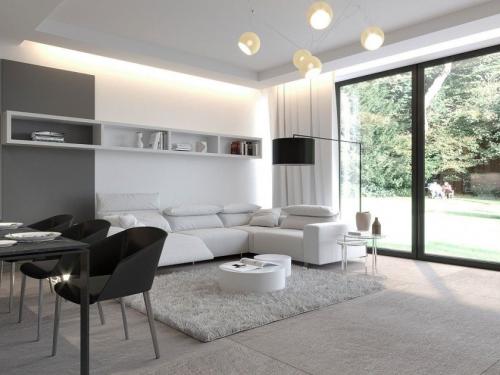 Светлая гостиная с яркими акцентами. Модные новинки современного дизайна гостиной в светлых тонах (100+ фото)