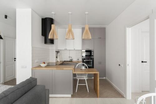 Самые практичные приёмы при зонировании кухни. Основные правила и ошибки в дизайне кухни 16