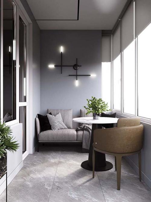 Функциональность и стиль: скамья на балкон с ящиком для хранения 23