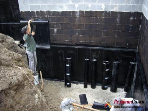 Гидро и теплоизоляция фундамента своими руками. Как устанавливают гидроизоляцию