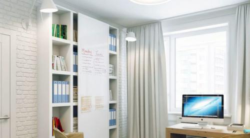 Как организовать рабочее место в 2-комнатной квартире, если нет отдельного кабинета. Как быстро и недорого устроить рабочий кабинет в малогабаритной квартире