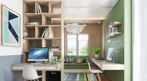 Как организовать рабочее место в 2-комнатной квартире, если нет отдельного кабинета. Как быстро и недорого устроить рабочий кабинет в малогабаритной квартире