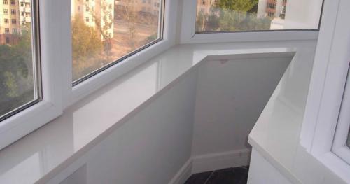 Как установить пластиковый подоконник на балконе. Пошаговая инструкция, как установить подоконник на балконе
