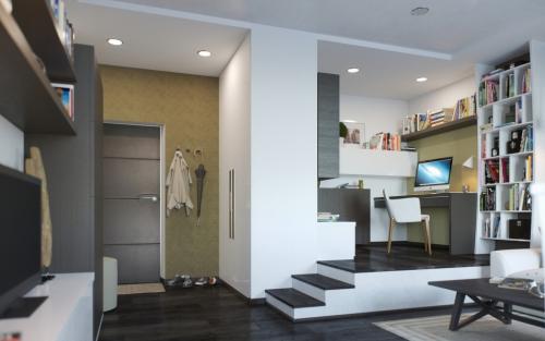 Как обустроить общую зону для всей семьи в 2-комнатной квартире. Варианты планировки двухкомнатной квартиры