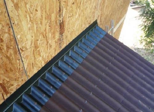 Узел примыкания кровли к стене. Уязвимость узлов примыкания