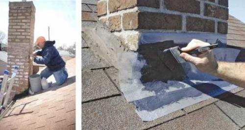 Отделка дымохода на крыше и внутри дома. Отделка дымоотводящей трубы и прохода через кровлю дымохода 08