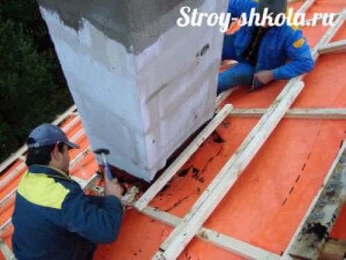 Гидроизоляция круглой трубы на крыше. Гидроизоляция печной трубы