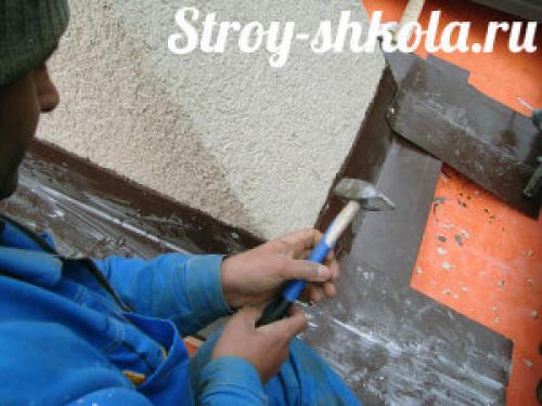 Гидроизоляция круглой трубы на крыше. Гидроизоляция печной трубы