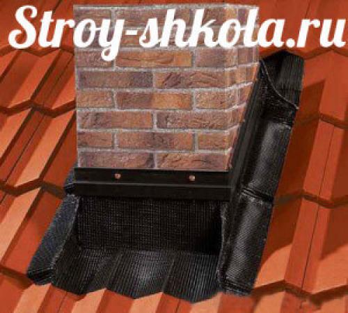 Гидроизоляция круглой трубы на крыше. Гидроизоляция печной трубы