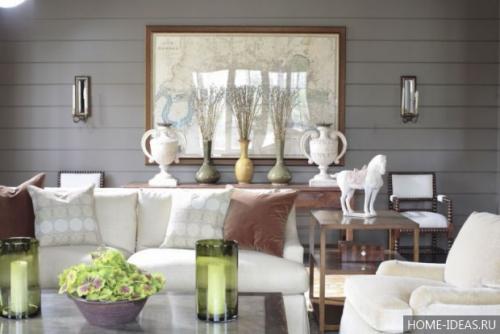 Выигрышные сочетания с серым цветом в интерьере. Серый цвет в монохромных интерьерах 23