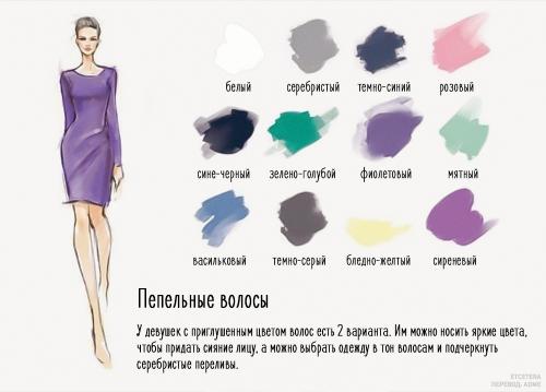 Таблица сочетания цветов с серым. Нейтральные