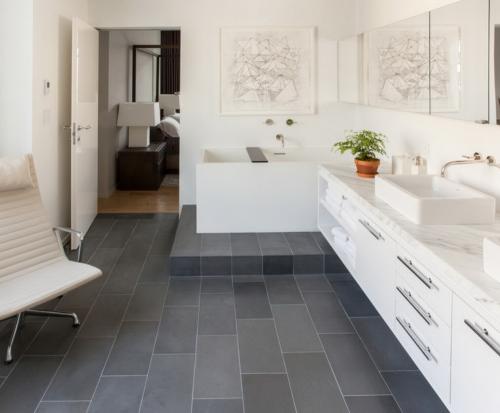 Серая плитка в интерьере помещений. Гармония серых тонов