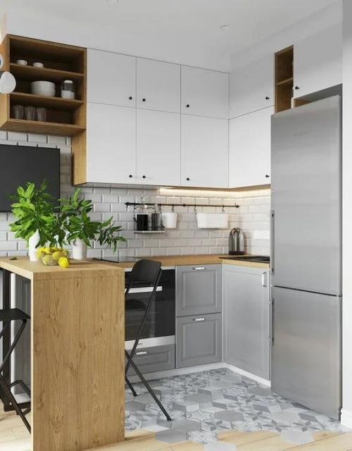 Кухня светло серая с деревом. 105 самых стильных интерьеров кухни в серых тонах