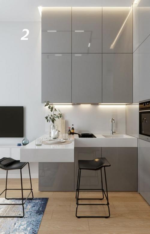 Кухня светло серая с деревом. 105 самых стильных интерьеров кухни в серых тонах