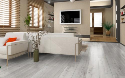 Серый ламинат, какие обои. Серый пол в интерьере квартиры. Какие обои и двери подойдут под серый ламинат? 110 лучших фото примеров