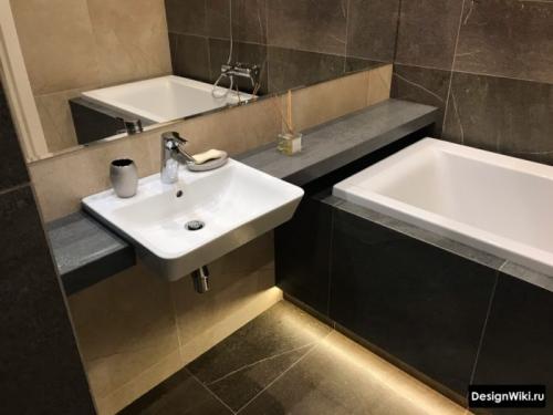 Дизайн плитки в ванной комнате. Модный дизайн ванной комнаты плиткой: фото, виды плитки 12