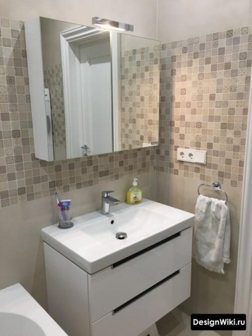 Дизайн плитки в ванной комнате. Модный дизайн ванной комнаты плиткой: фото, виды плитки 16