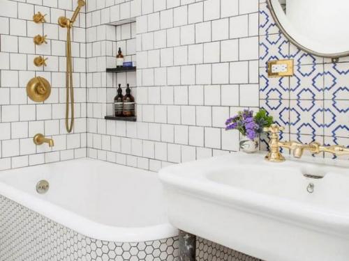 Дизайн плитки в ванной комнате. Модный дизайн ванной комнаты плиткой: фото, виды плитки 06