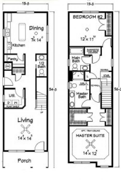Проекты Узких домов шириной 4 метра. 7 проектов Узких Домов для Длинных Участков