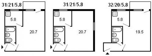 Площадь хрущевки 3 комнаты. Типовые серии хрущевок. Фото планировок