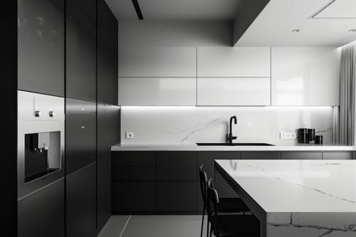 Пластиковые панели на кухонном фартуке: сочетание красоты и практичности 03