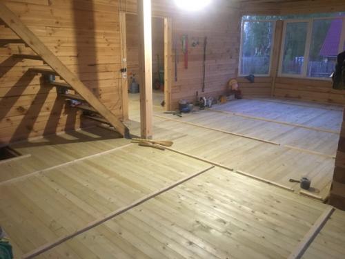 Пирог пола в деревянном доме. Полы по лагам в деревянном доме