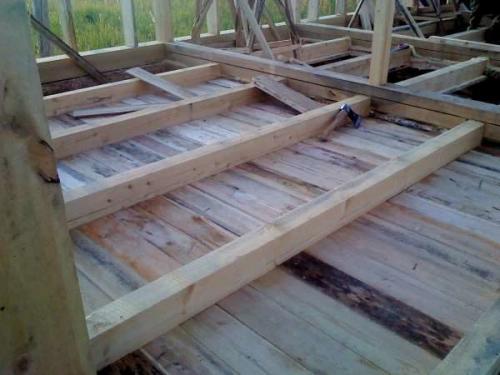 Черновой пол в доме из бруса. Варианты и схемы устройства