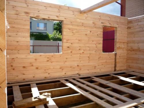 Устройство пола первого этажа в деревянном доме. Этапы строительства пола в доме из бруса