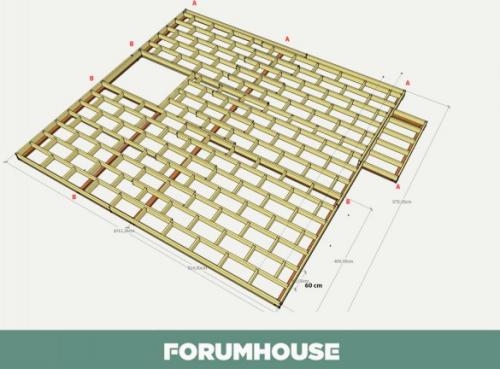 Брус для пола второго этажа. Деревянные балки перекрытия - размеры и нагрузки