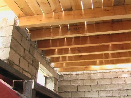 Брус для пола второго этажа. Деревянные балки перекрытия - размеры и нагрузки