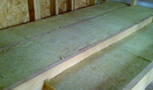 Пол второго этажа по плитам. Деревянные перекрытия