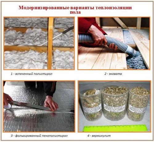 Утепление пола в деревянном доме. Полы по лагам 02