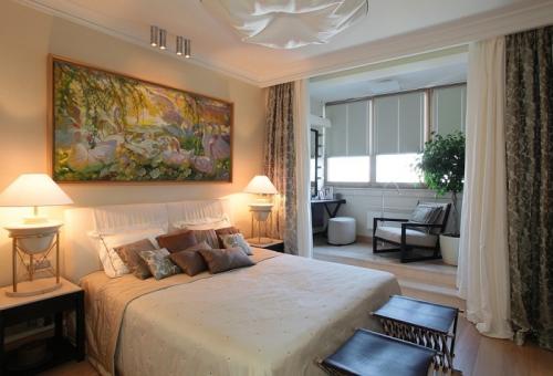 Как сделать из однокомнатной квартиры двухкомнатную. Визуальное разделение комнаты 03