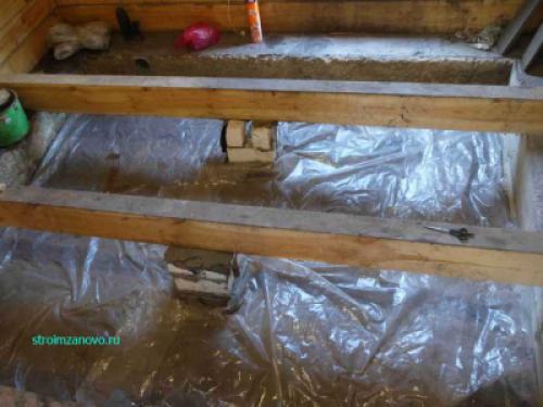 Расстояние между полом и землей. Гидроизоляция подпольного пространства в частном доме