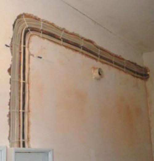 Проводка в газобетонном доме. Проводка в доме из газобетона 06