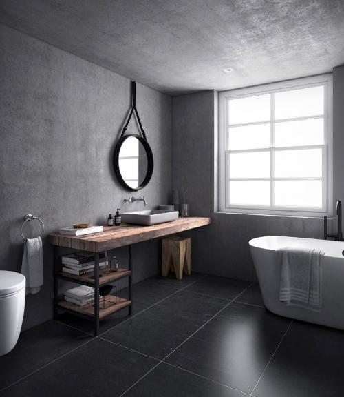 Серая плитка в маленькой ванной. Серая ванная: психологические особенности цвета и выбор оттенка