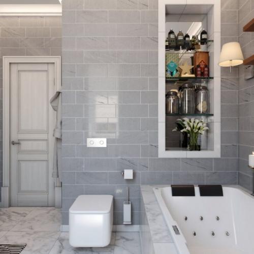 10 идей по применению серой плитки в ванной комнате. Как правильно подобрать оттенок серого