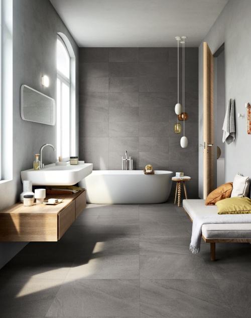 Серая плитка в маленькой ванной. Серая ванная: психологические особенности цвета и выбор оттенка