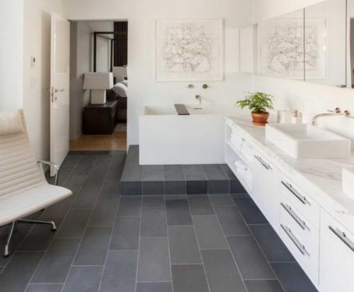 Серая плитка в интерьере. Серая плитка: сочетания, идеи дизайна и правила оформления в интерьере (90 фото)