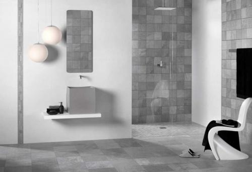 Серая плитка в интерьере. Серая плитка: сочетания, идеи дизайна и правила оформления в интерьере (90 фото)